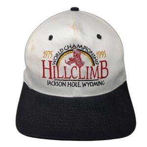 World Championship Hillclimb 1975-1995 Snapback Cap White OS KC Vintage